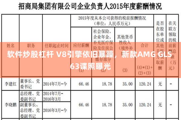 软件炒股杠杆 V8引擎依旧暴躁，新款AMG GLS 63谍照曝光