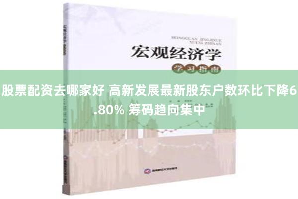 股票配资去哪家好 高新发展最新股东户数环比下降6.80% 筹码趋向集中